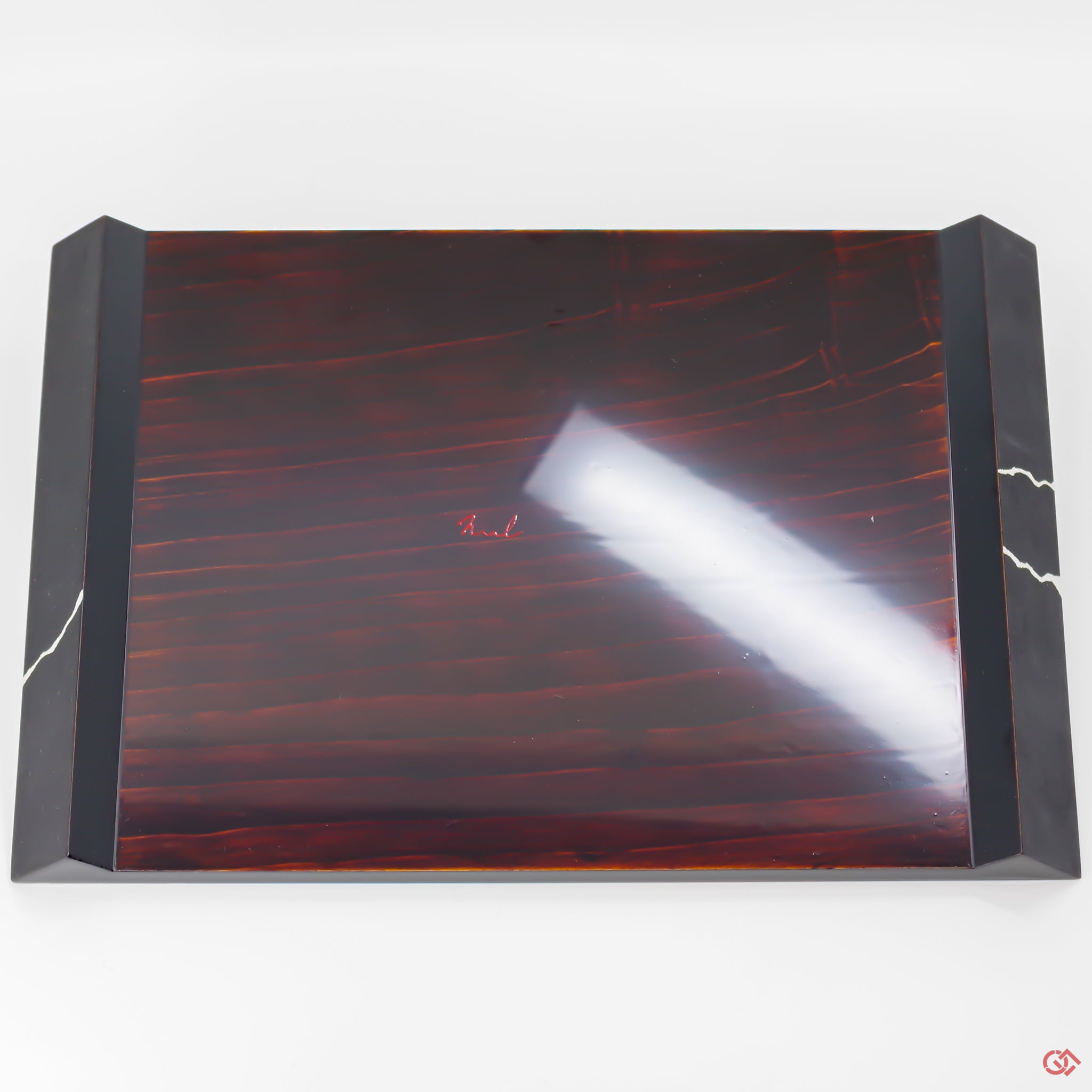 Back side view of Authentic Kintsugi plate