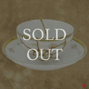 Sold Out - Authentic Japanese Kintsugi Bowl: Wabi-Sabi Elegance in Golden repairs