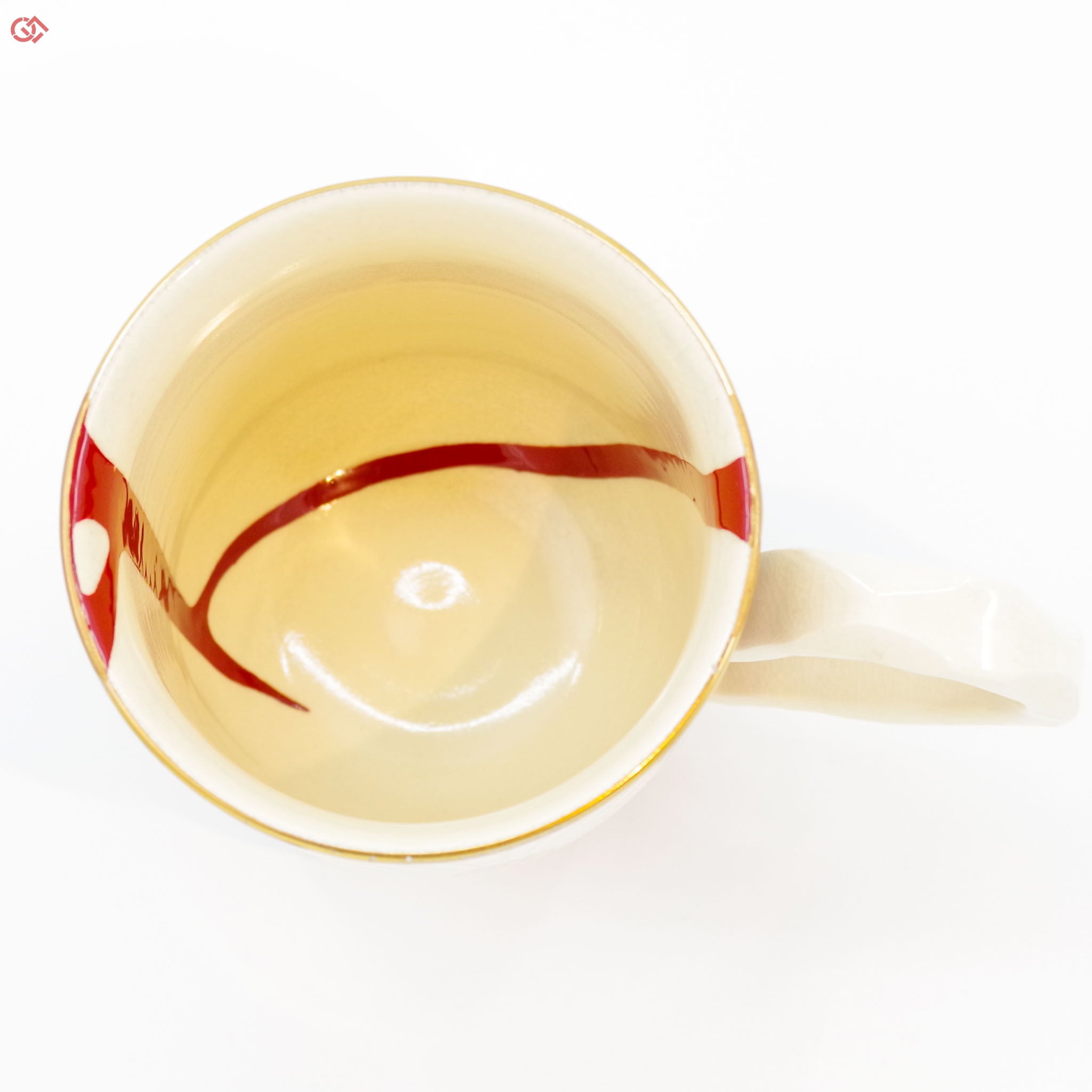 Image of Authentic Kintsugi pottery from above