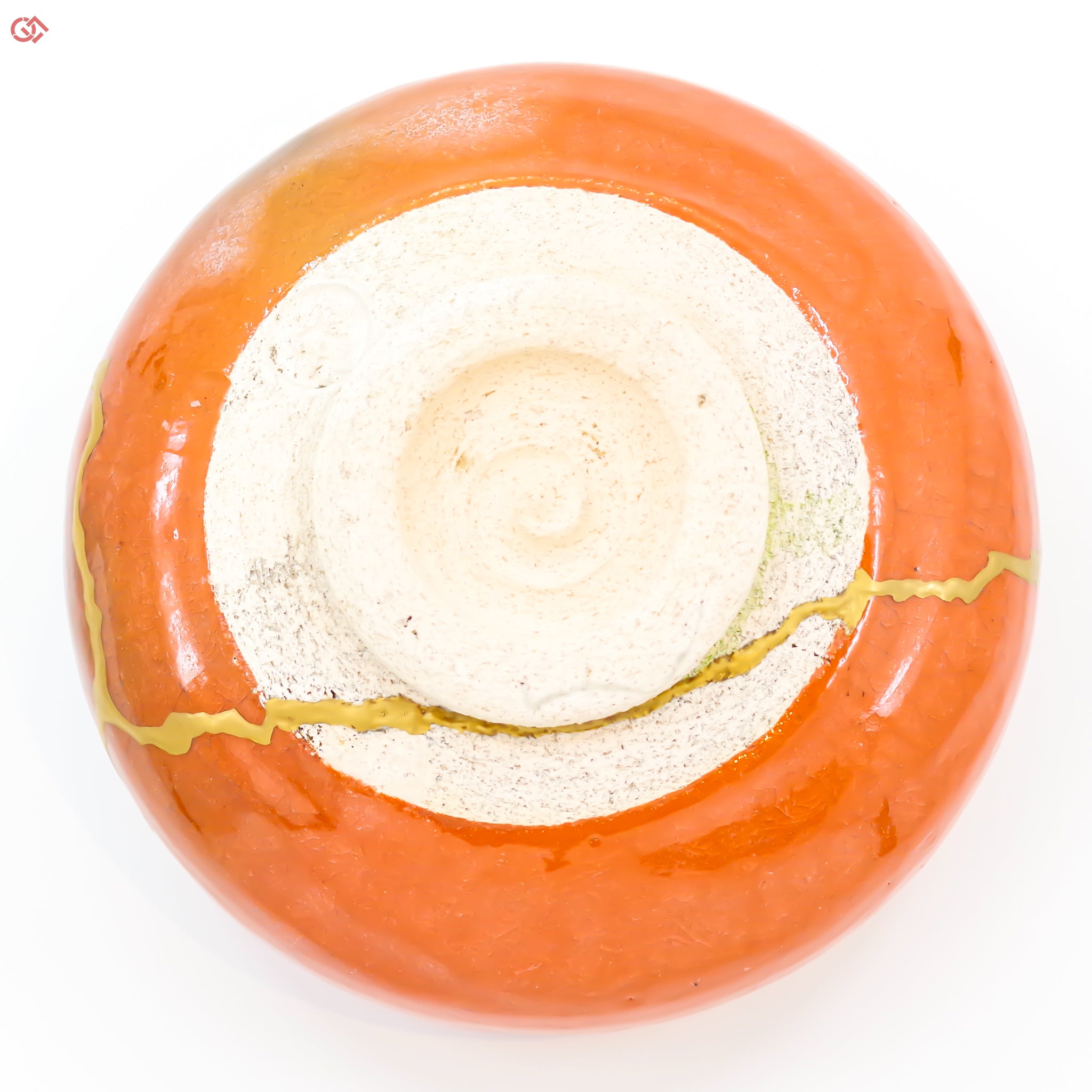 Image of the bottom of Authentic Kintsugi pottery