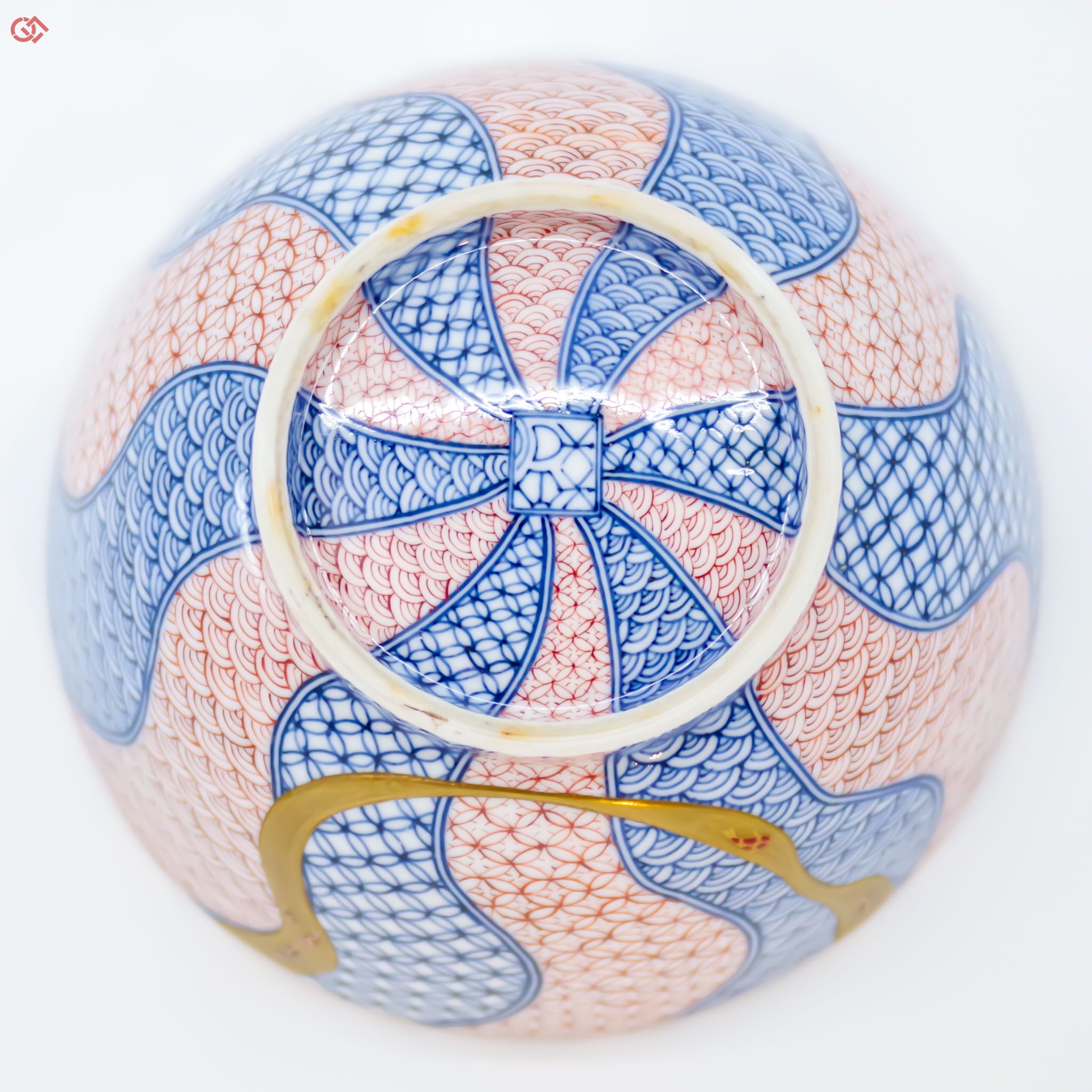 Image of the bottom of Authentic Kintsugi pottery
