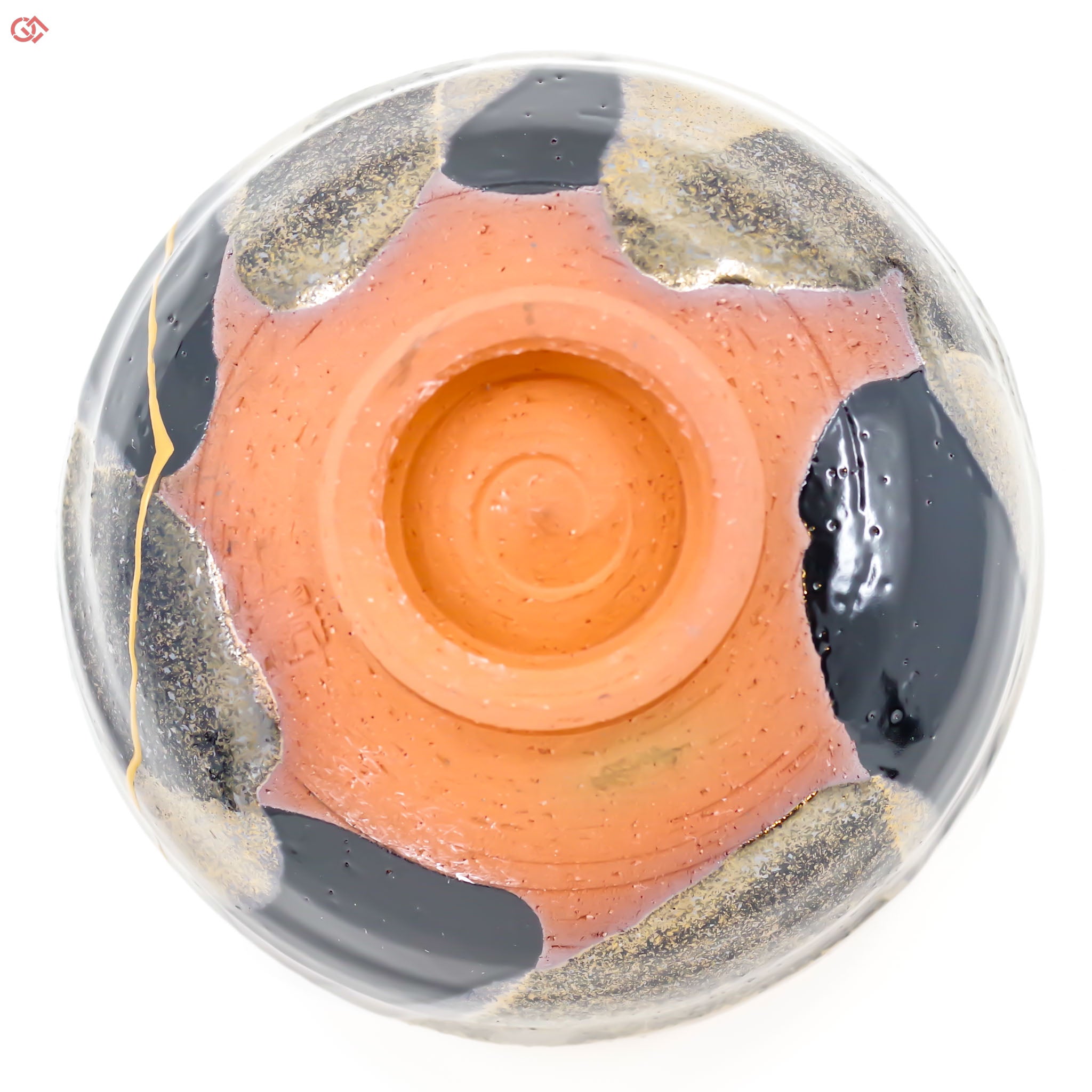 Image of the bottom of Authentic Kintsugi pottery