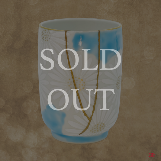 Sold Out: This exquisite Kintsugi piece is no longer available. Explore our curated collection of unique, handmade Kintsugi ceramics from Japan and find your perfect piece!
