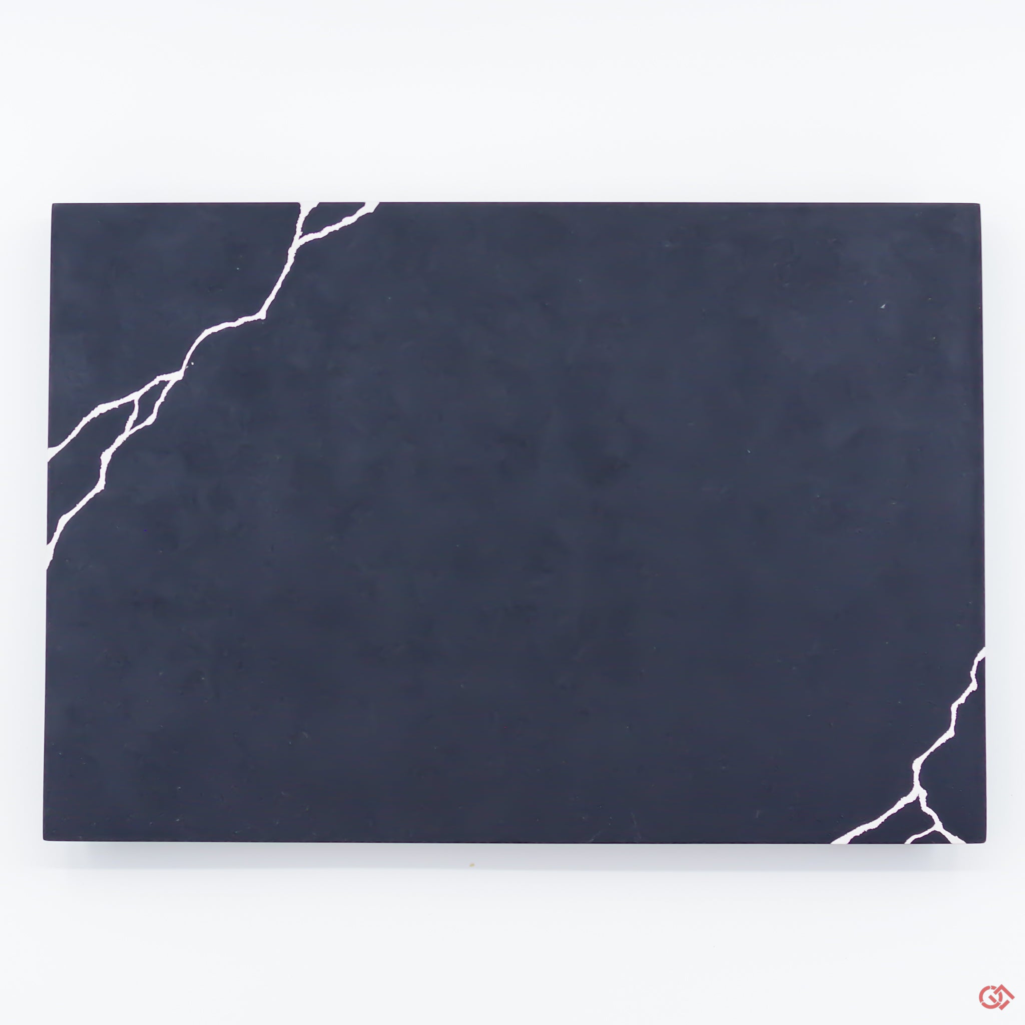 Front side view of Authentic Kintsugi plate