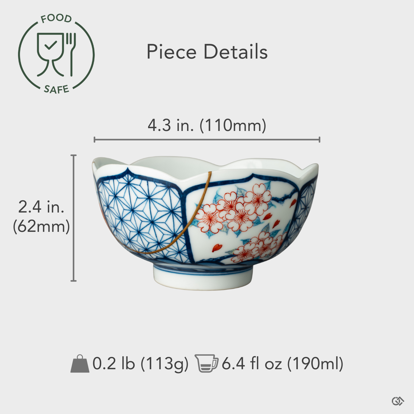 Size reference of Nabeshima kintsugi matcha bowl with 24k gold restoration, a collector's treasure for daily ritual.