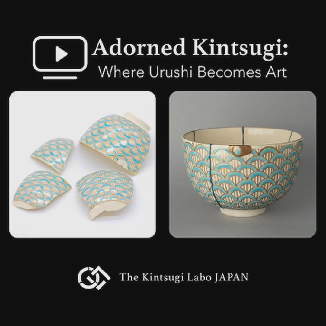 Restoration story video showcasing the kintsugi creation process, a slow craft honoring history and centuries-old tradition.