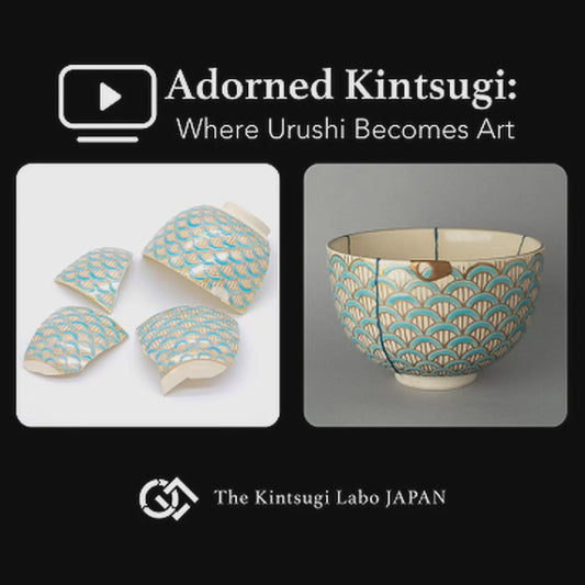 Restoration story video showcasing the kintsugi creation process, a slow craft honoring history and centuries-old tradition.