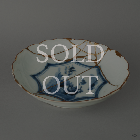 Sold Out! Missed this Authentic Japanese Kintsugi Bowl? Its golden repairs embodied wabi-sabi elegance. Explore other unique Kintsugi treasures now!