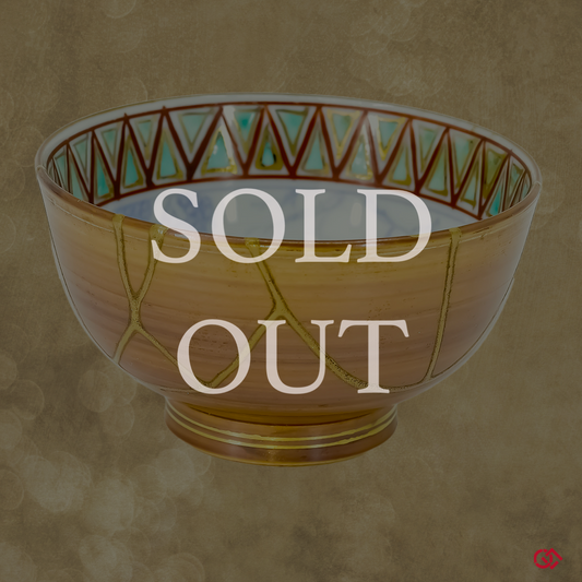 Sold Out - Authentic Japanese Kintsugi Cup: Wabi-Sabi Elegance in Golden repairs