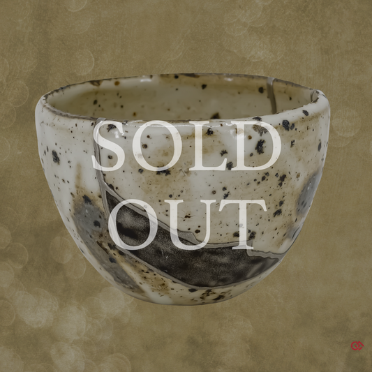 Sold Out - Authentic Japanese Kintsugi Bowl: Wabi-Sabi Elegance in Golden repairs