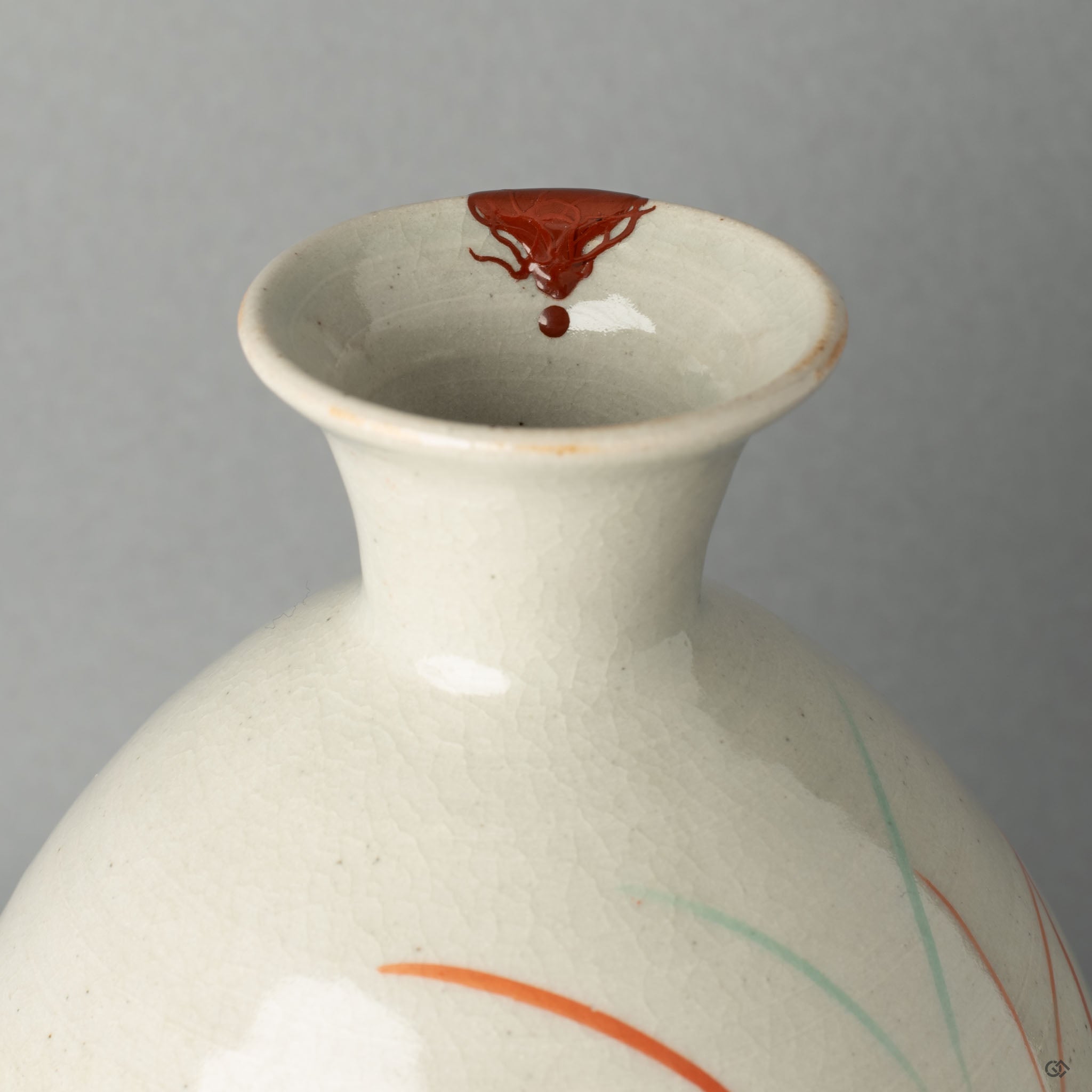 Close-up of vermilion kintsugi, capturing the tactile beauty of visible resilience.