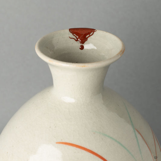 Close-up of vermilion kintsugi, capturing the tactile beauty of visible resilience.