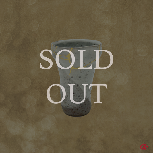 Authentic Kintsugi Beer cup, Shigaraki ware