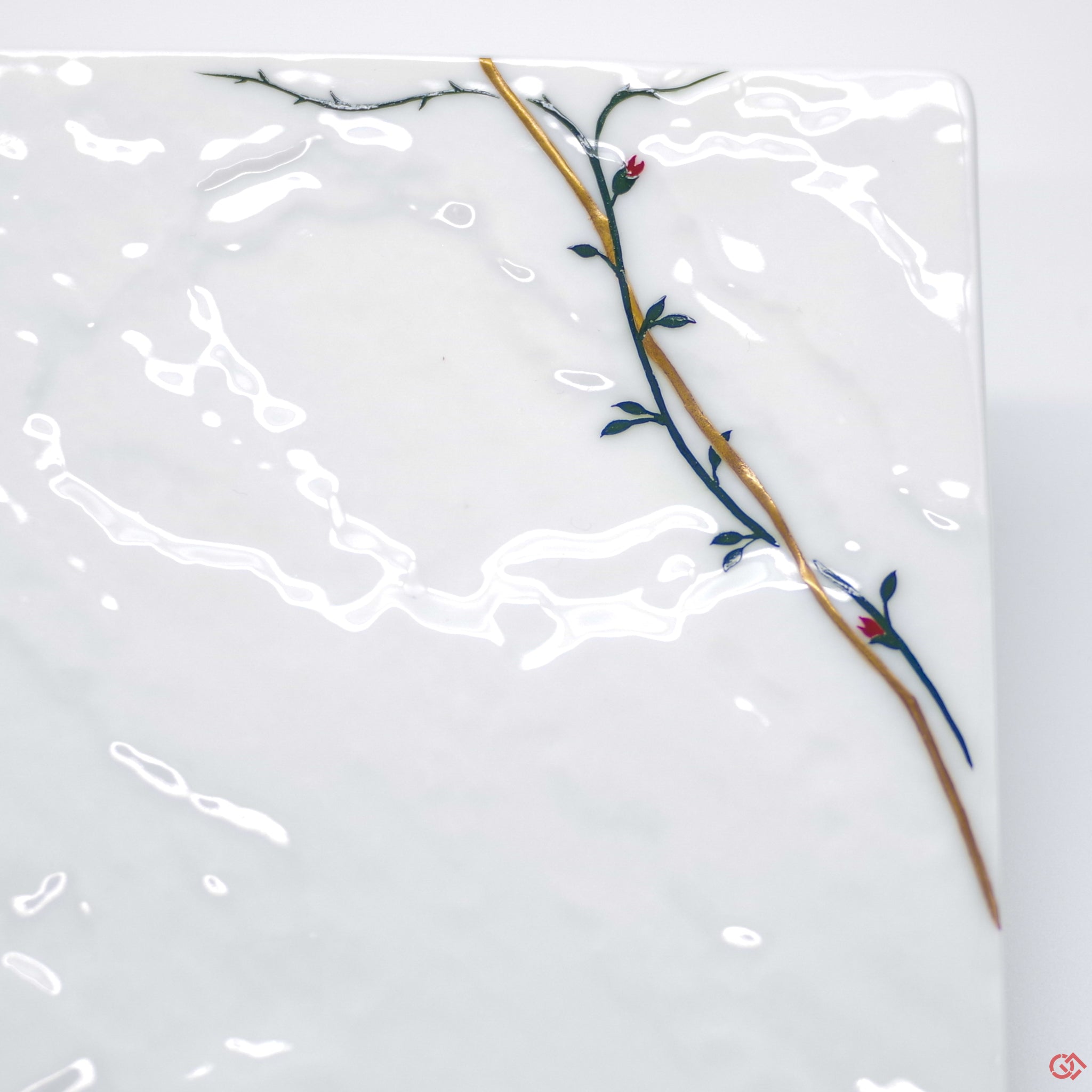 Neo Kintsugi Serving Plate Vine Pattern