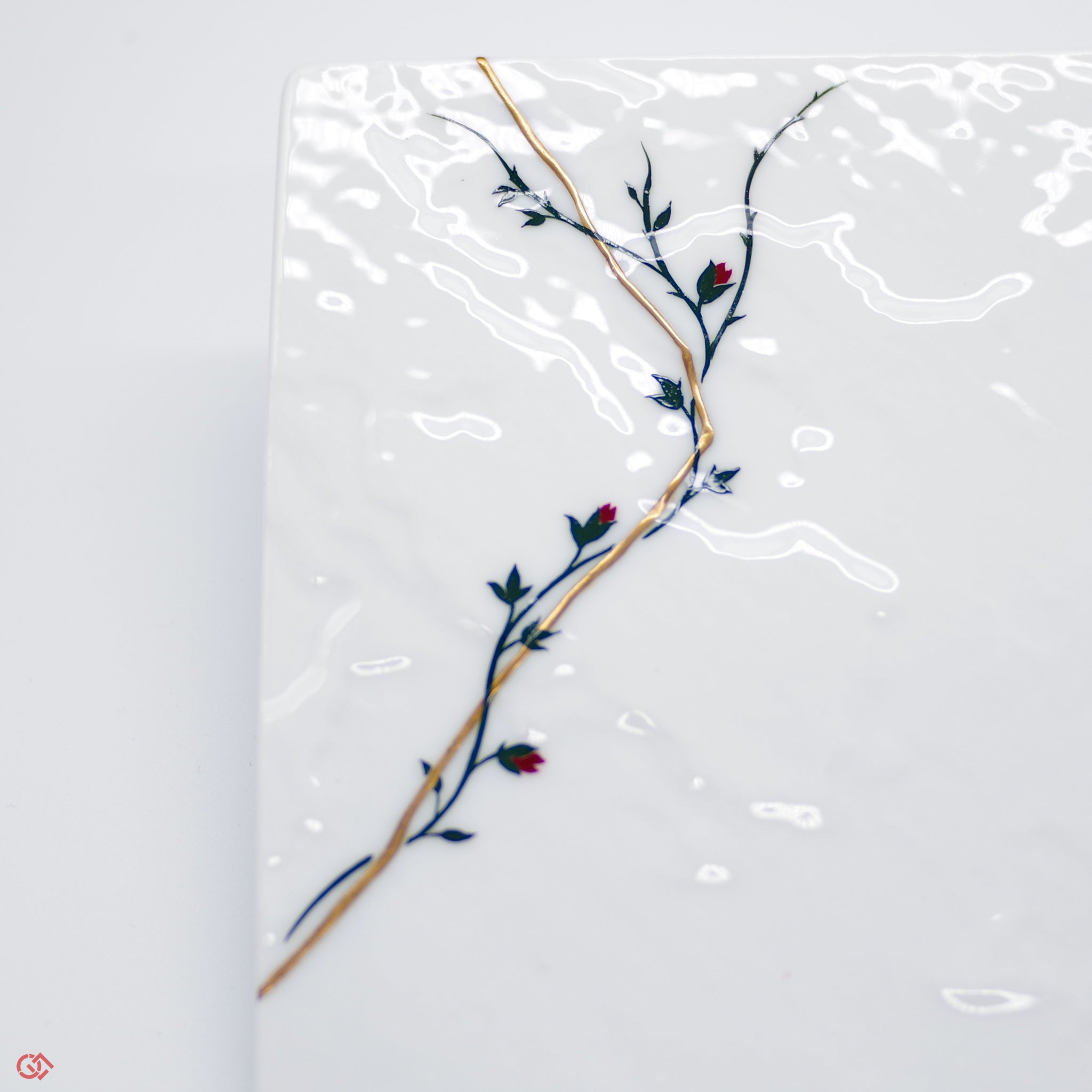 Neo Kintsugi Serving Plate Vine Pattern