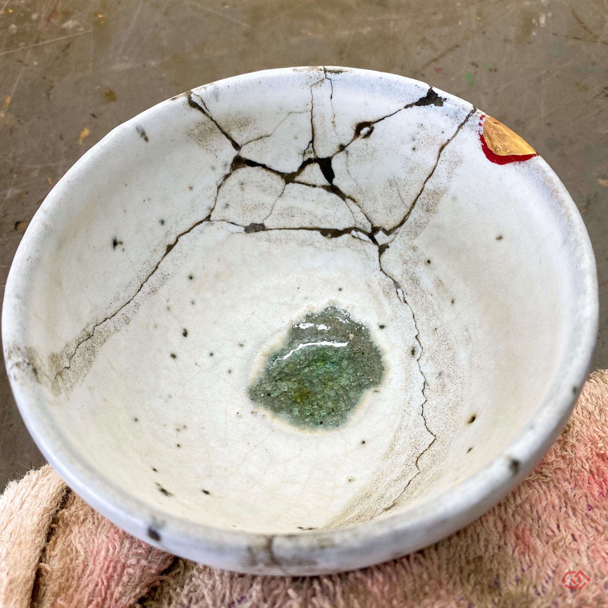 Unique Kintsugi Fruit bowl