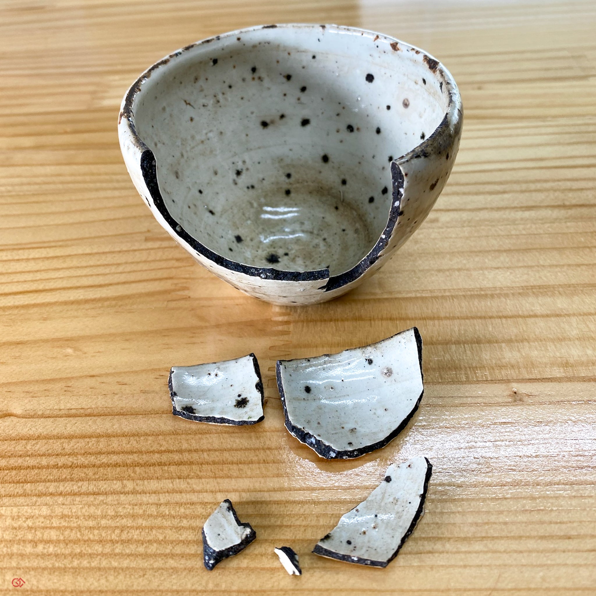 Japanese broken pottery