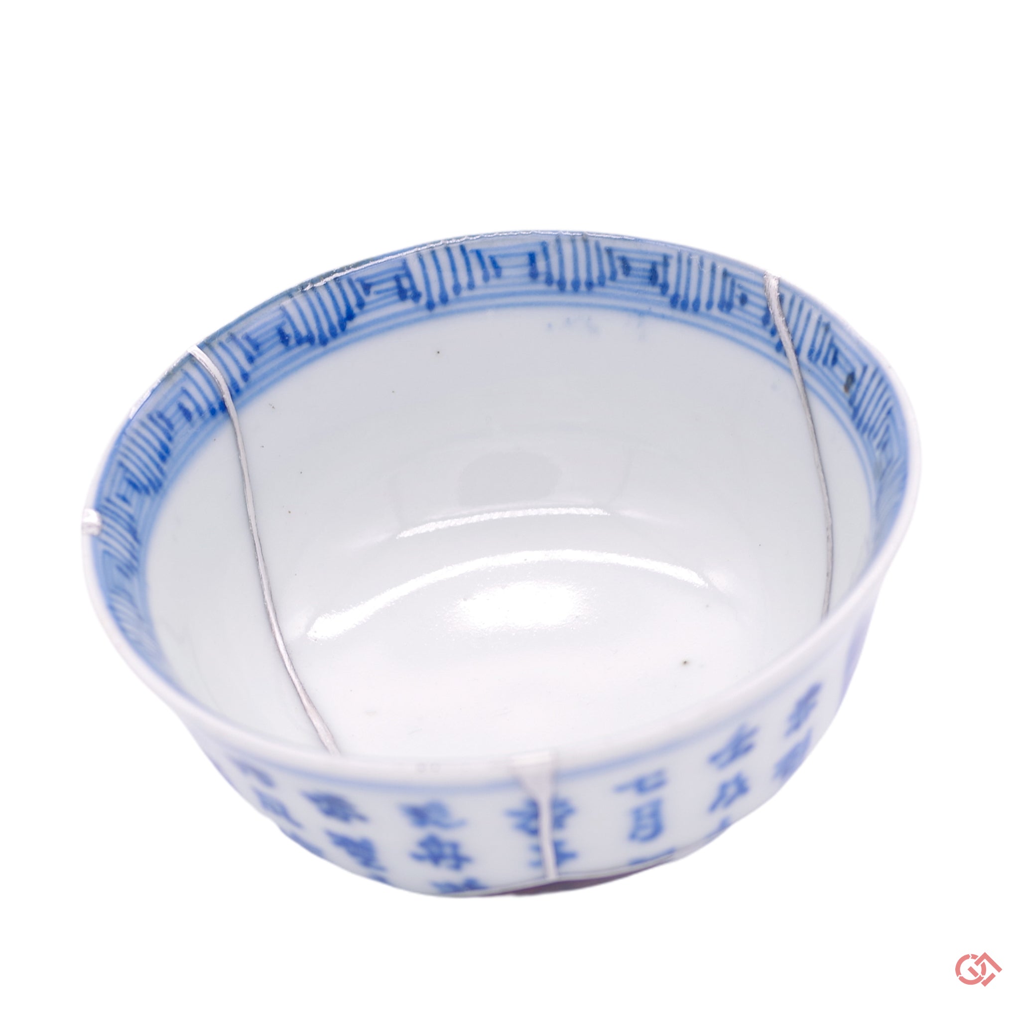 kintsugi sake cup silver