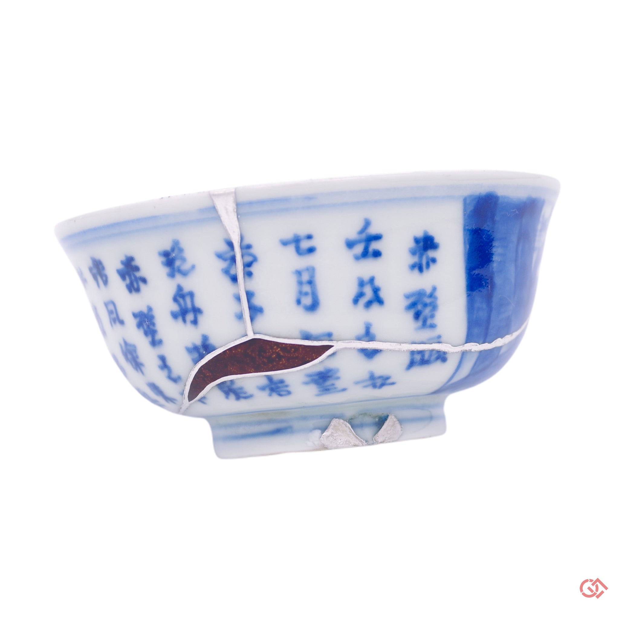 kintsugi sake cup silver