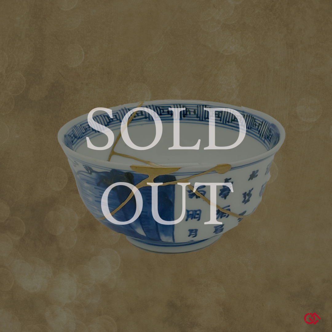 Authentic Kintsugi Sake Cup Gold 1
