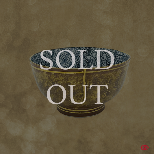 Authentic Kintsugi Sake Cup Mon Pattern