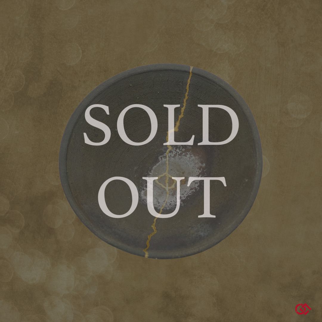 Authentic Kintsugi Fruit & Sweets bowl, Golden valley, Bizen