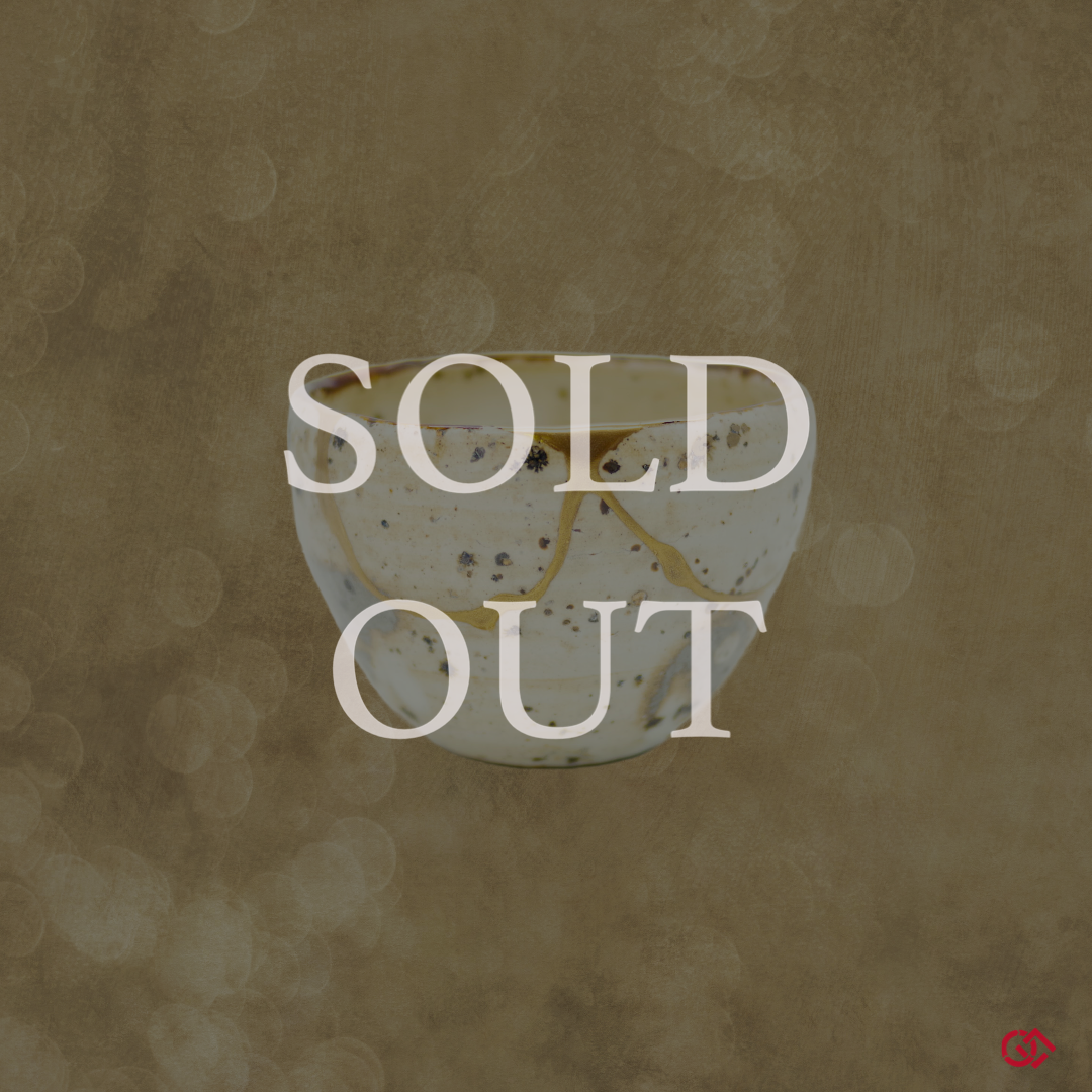 Authentic Kintsugi Cafe Cup, Wabi Shigaraki ware