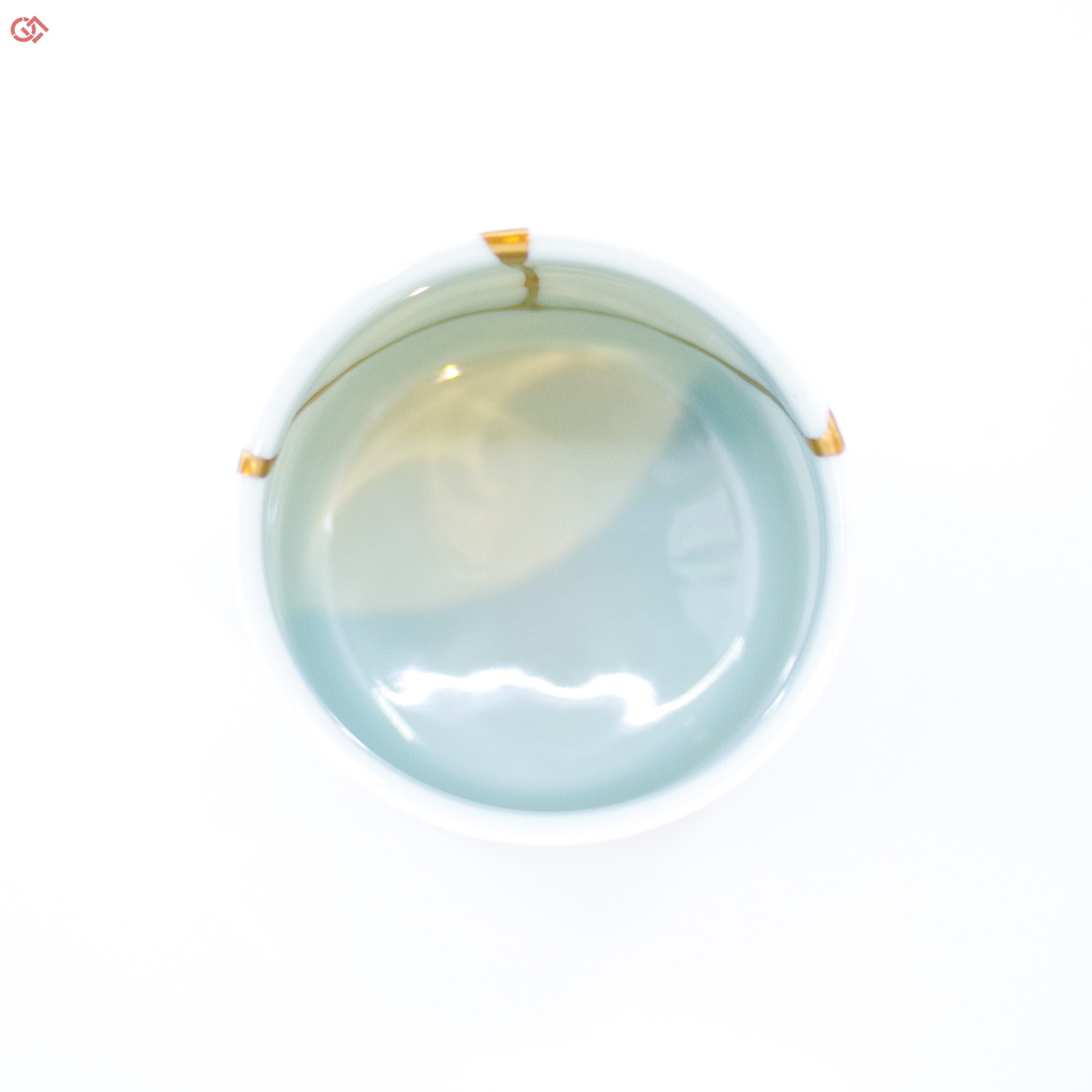 Image of Authentic Kintsugi pottery from above