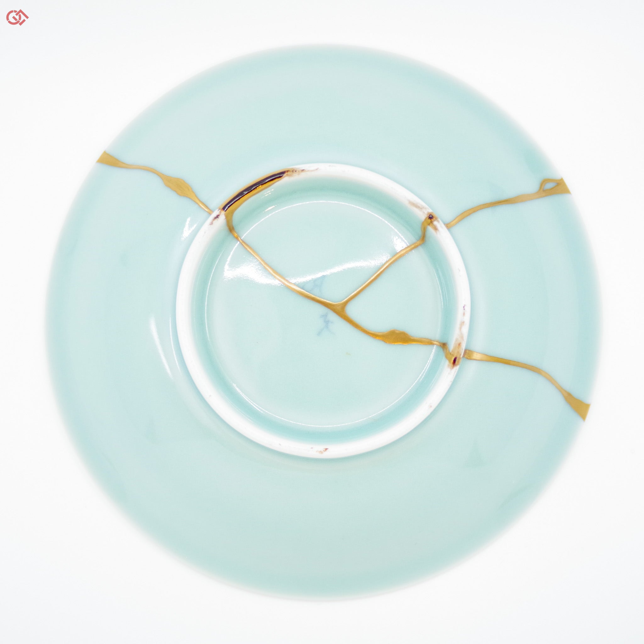 Image of the bottom of Authentic Kintsugi pottery