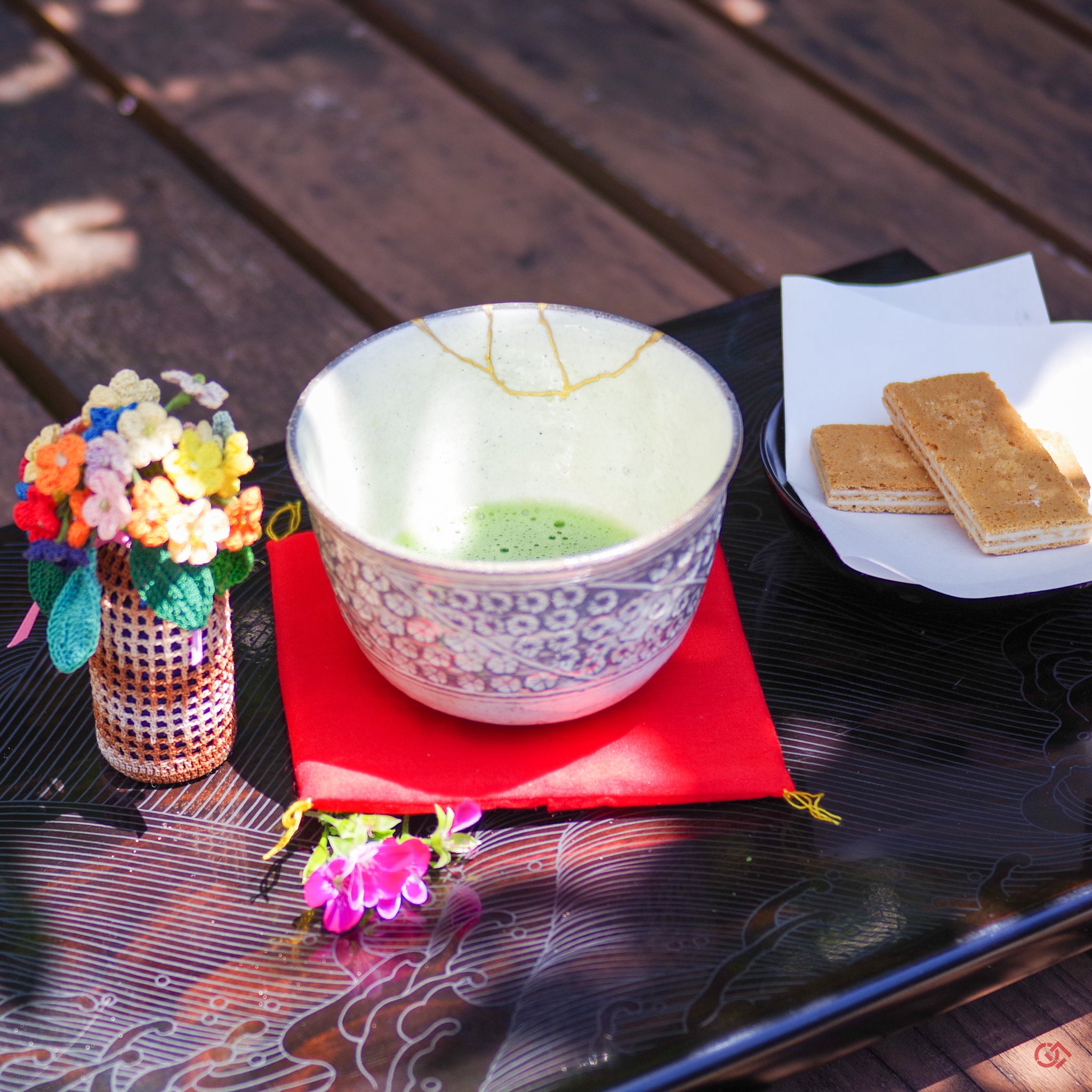 Japanese Kintsugi Matcha Bowl