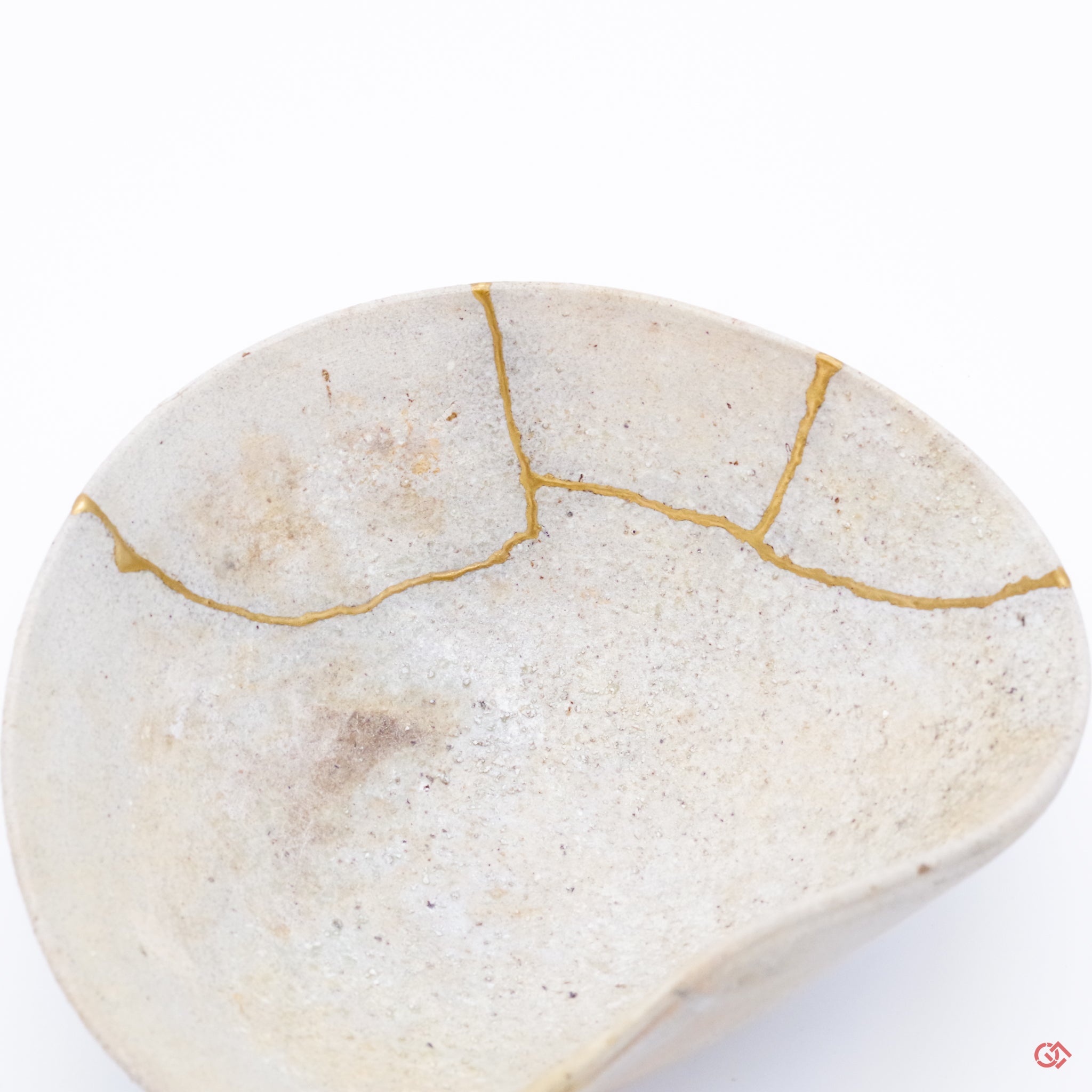 Authentic Kintsugi Matcha Bowl, Yama-Chawan, Seto Type