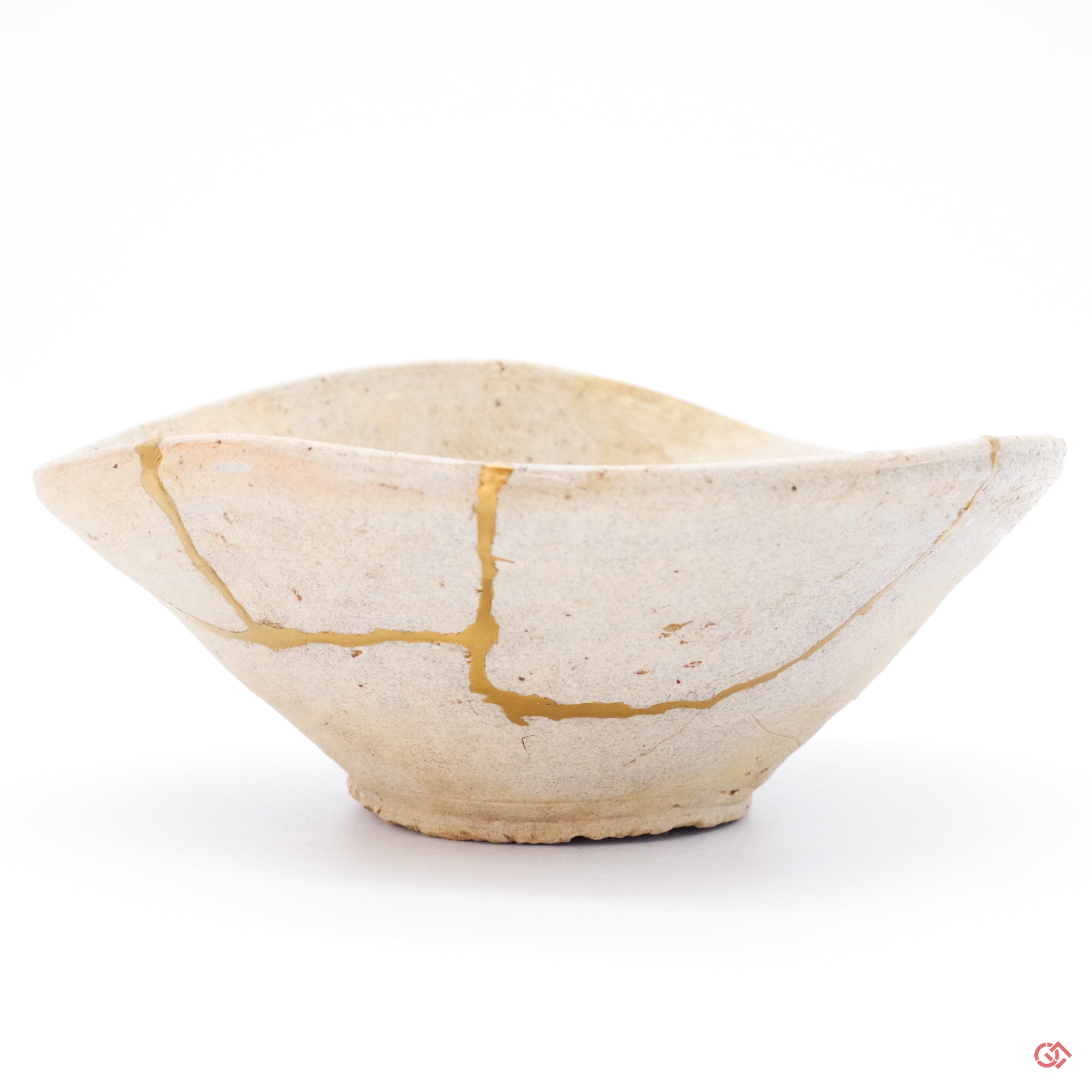 Authentic Kintsugi Matcha Bowl, Yama-Chawan, Seto Type