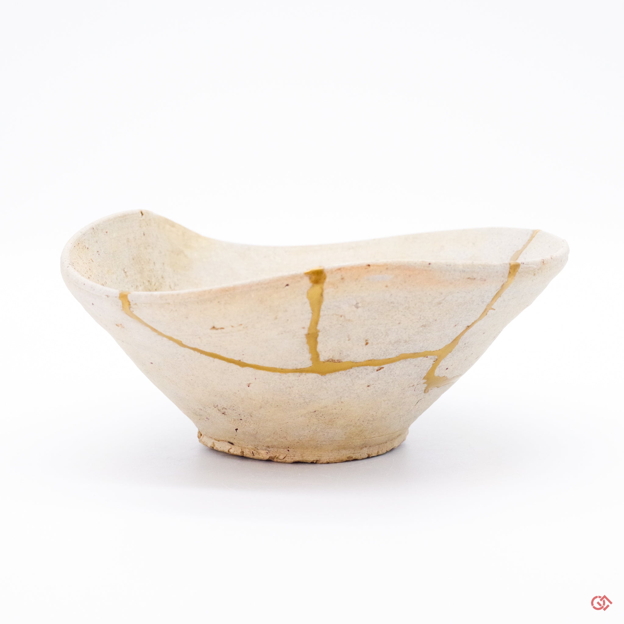 Authentic Kintsugi Matcha Bowl, Yama-Chawan, Seto Type