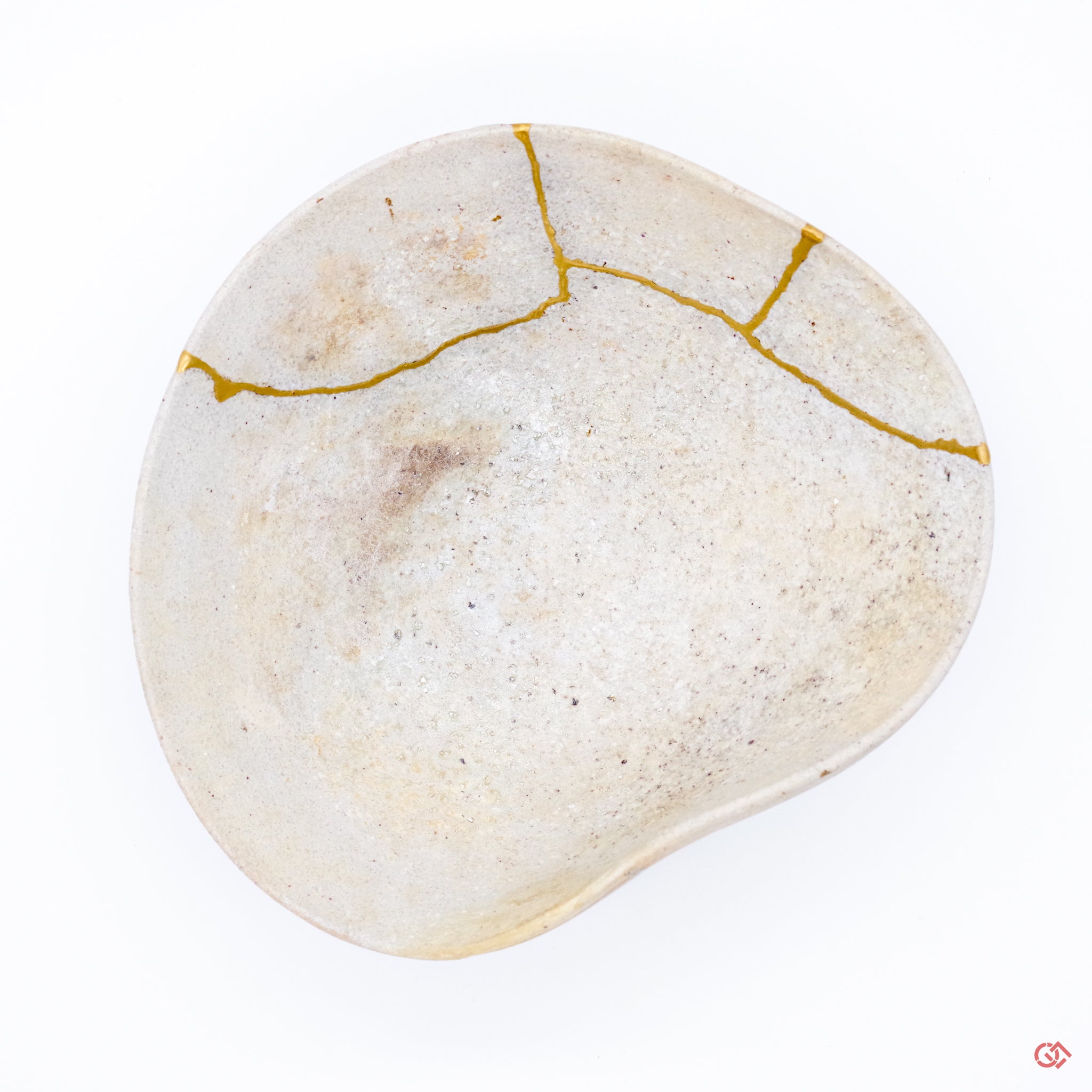 Authentic Kintsugi Matcha Bowl, Yama-Chawan, Seto Type