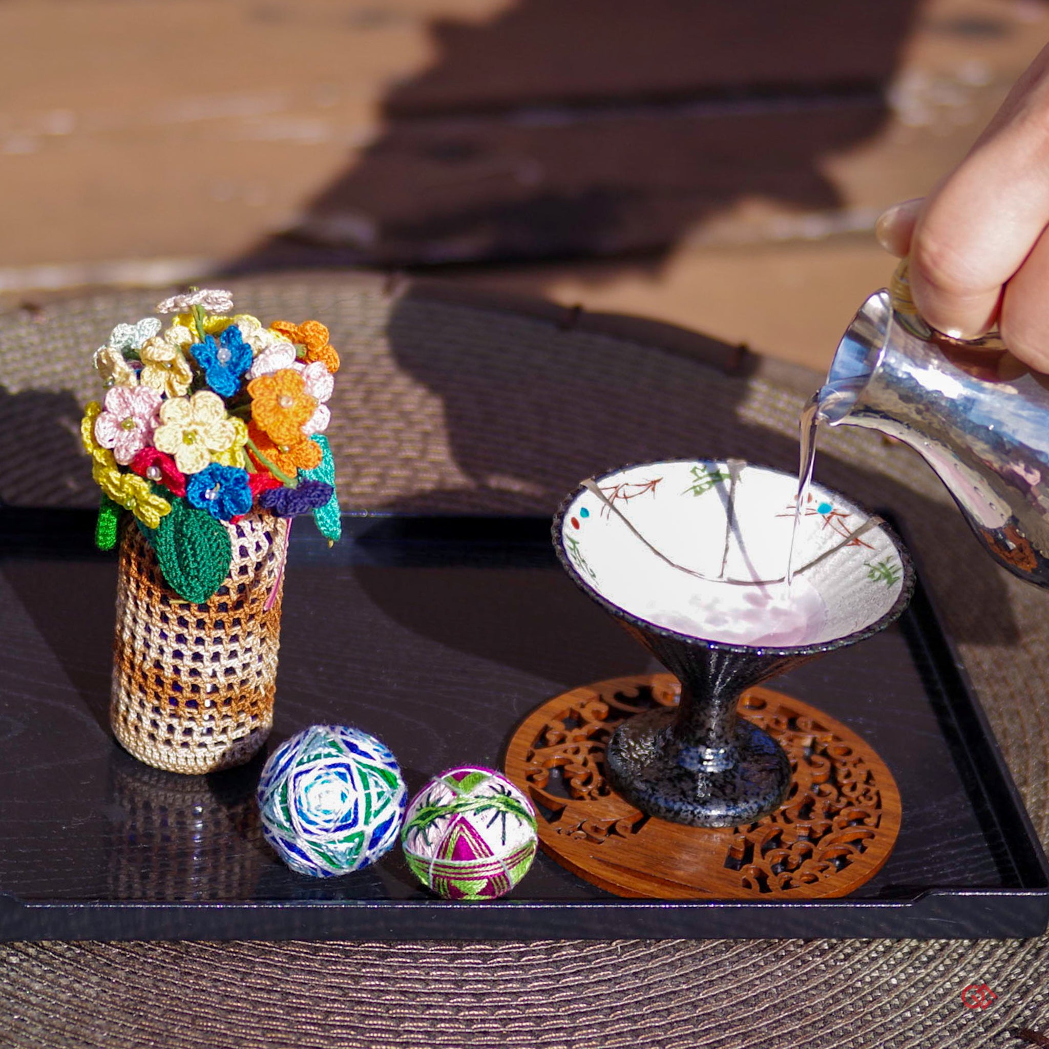 Image of authentic Kintsugi art in use