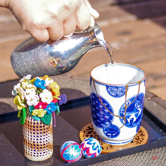 Image of authentic Kintsugi art in use