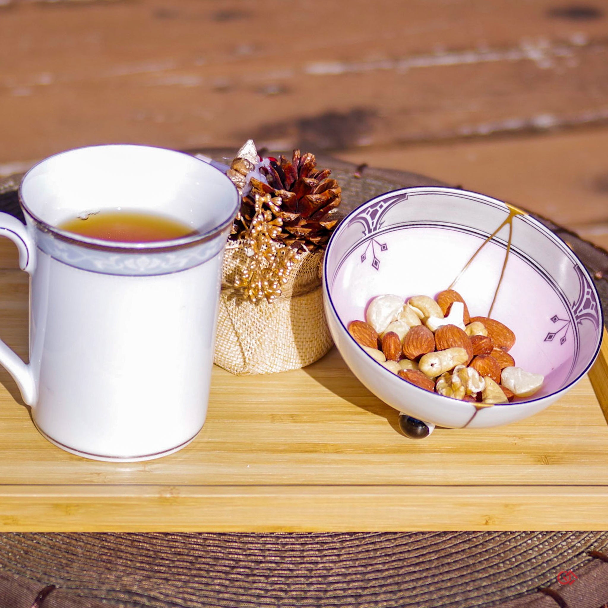 Image of authentic Kintsugi art in use