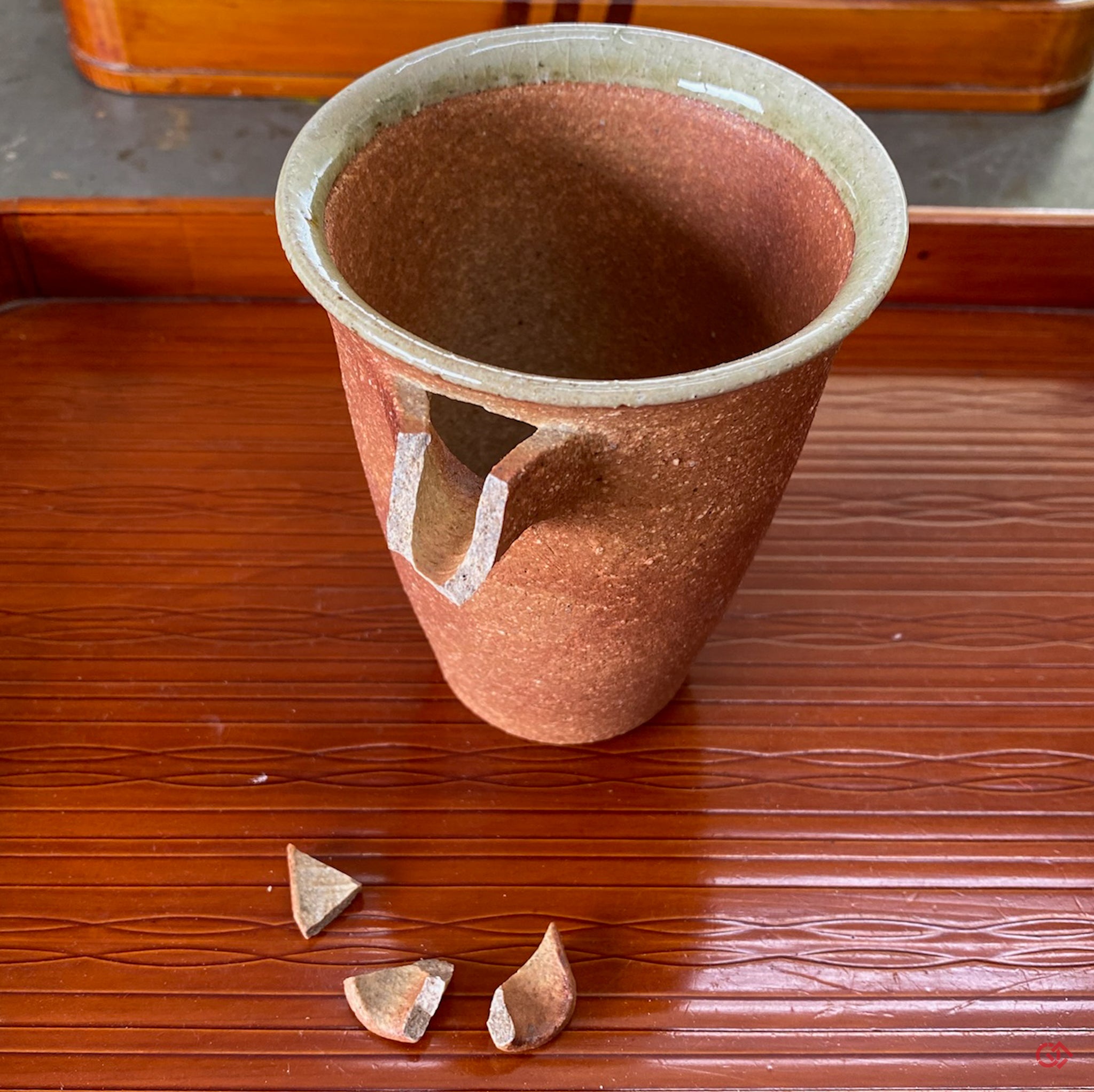 Japanese broken pottery