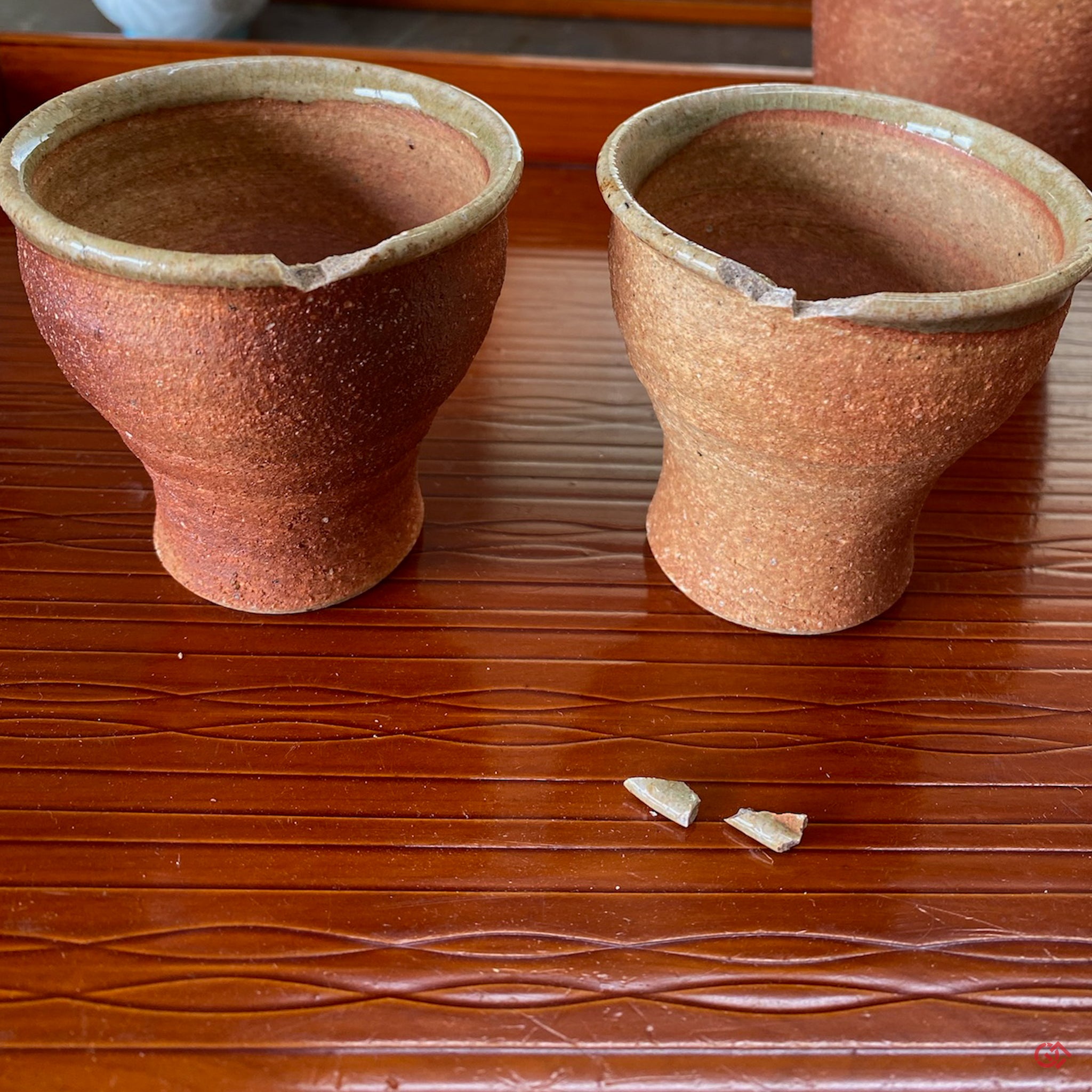 Japanese broken pottery