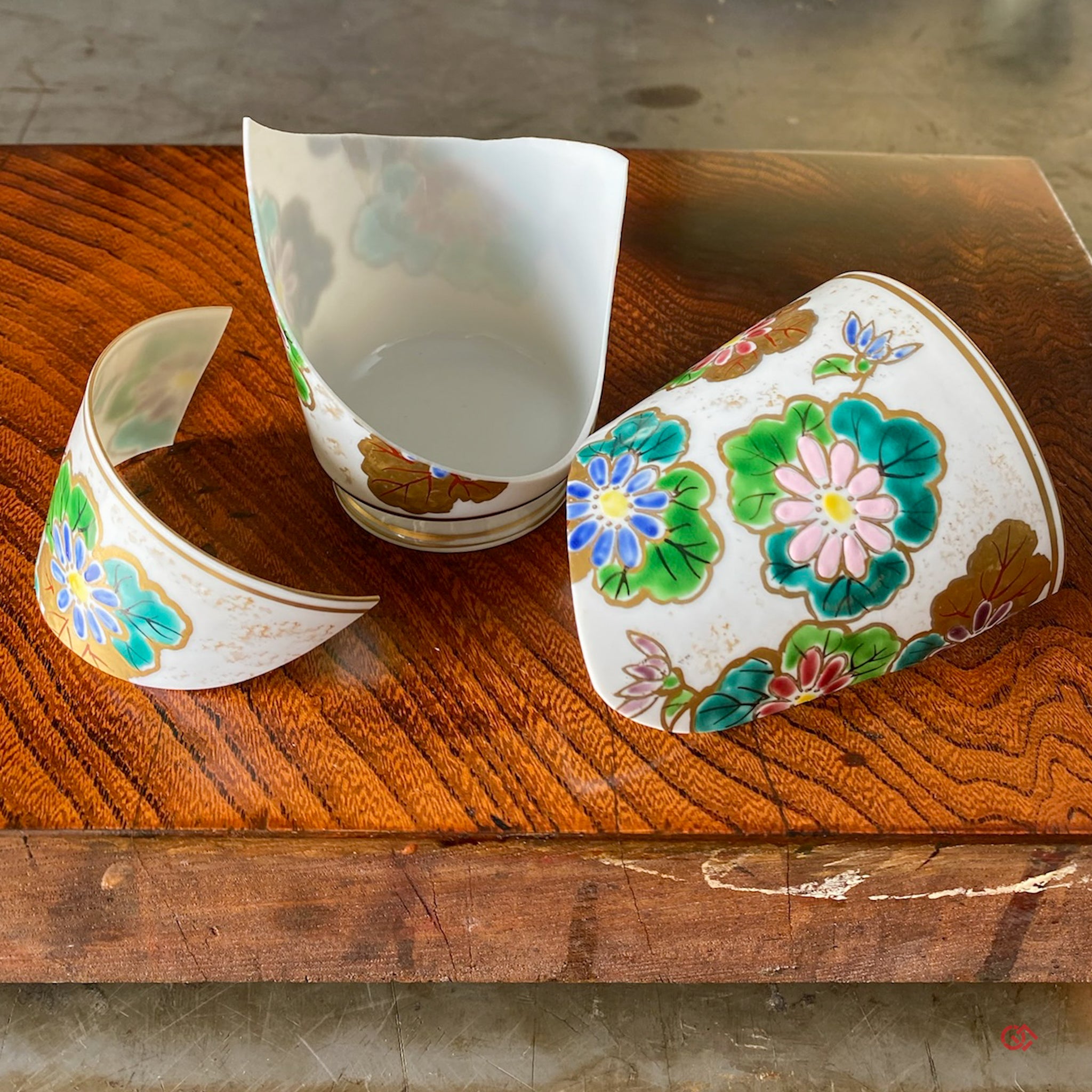 Japanese broken pottery