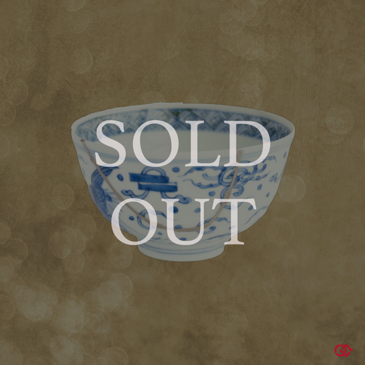 Authentic Kintsugi Soup Cup, Phoenix, Ko-Imari