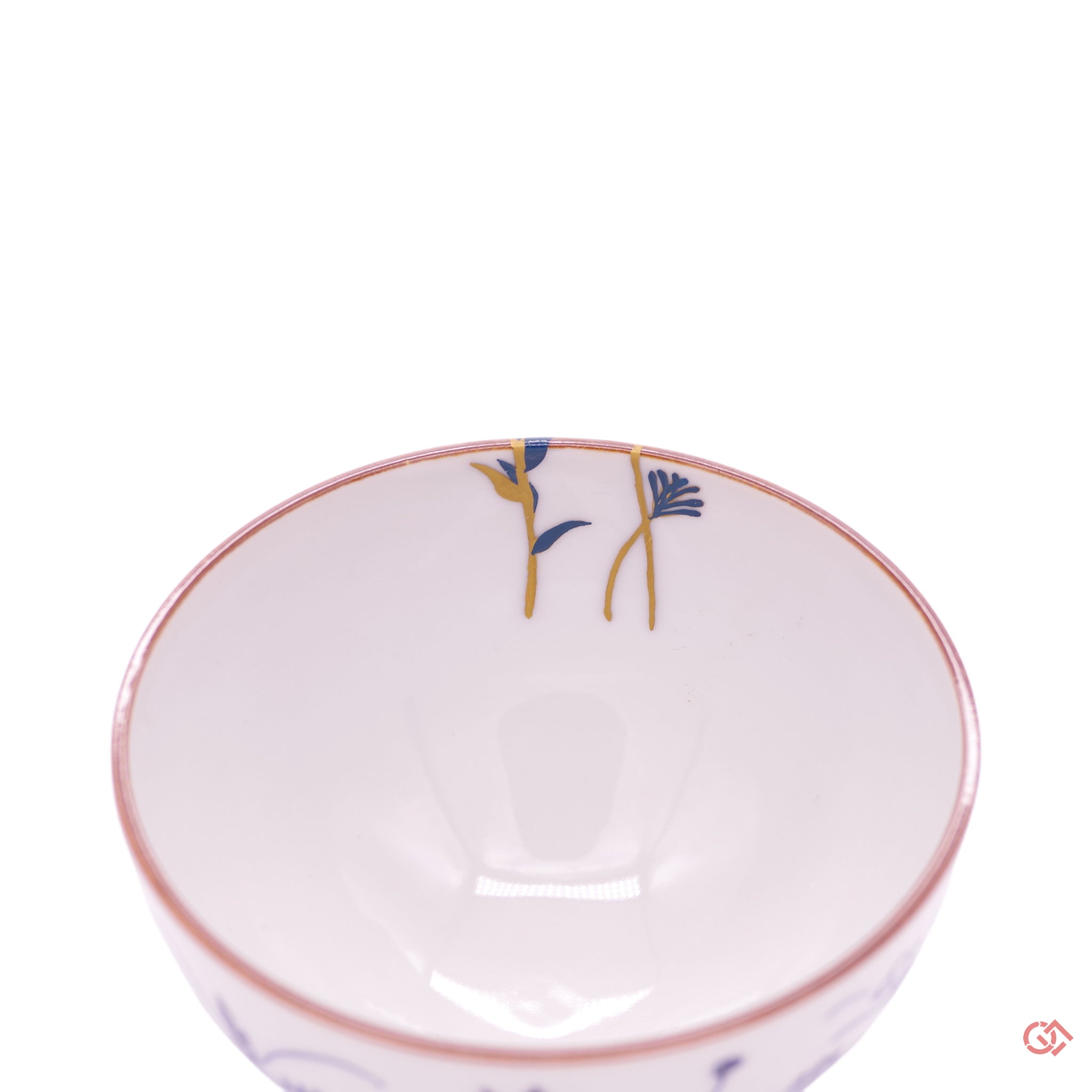 Unique Kintsugi Sake Cup Frolicking Animals