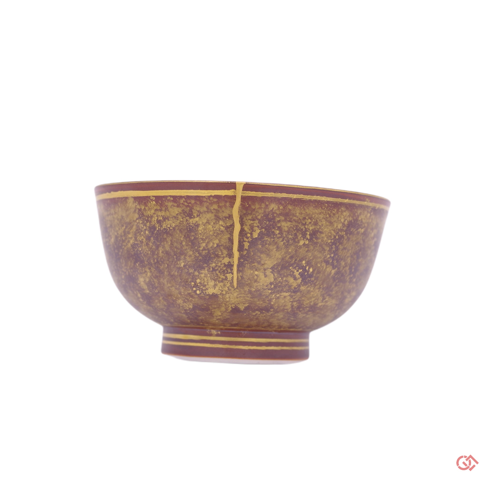 Authentic Kintsugi Sake Cup Mon Pattern