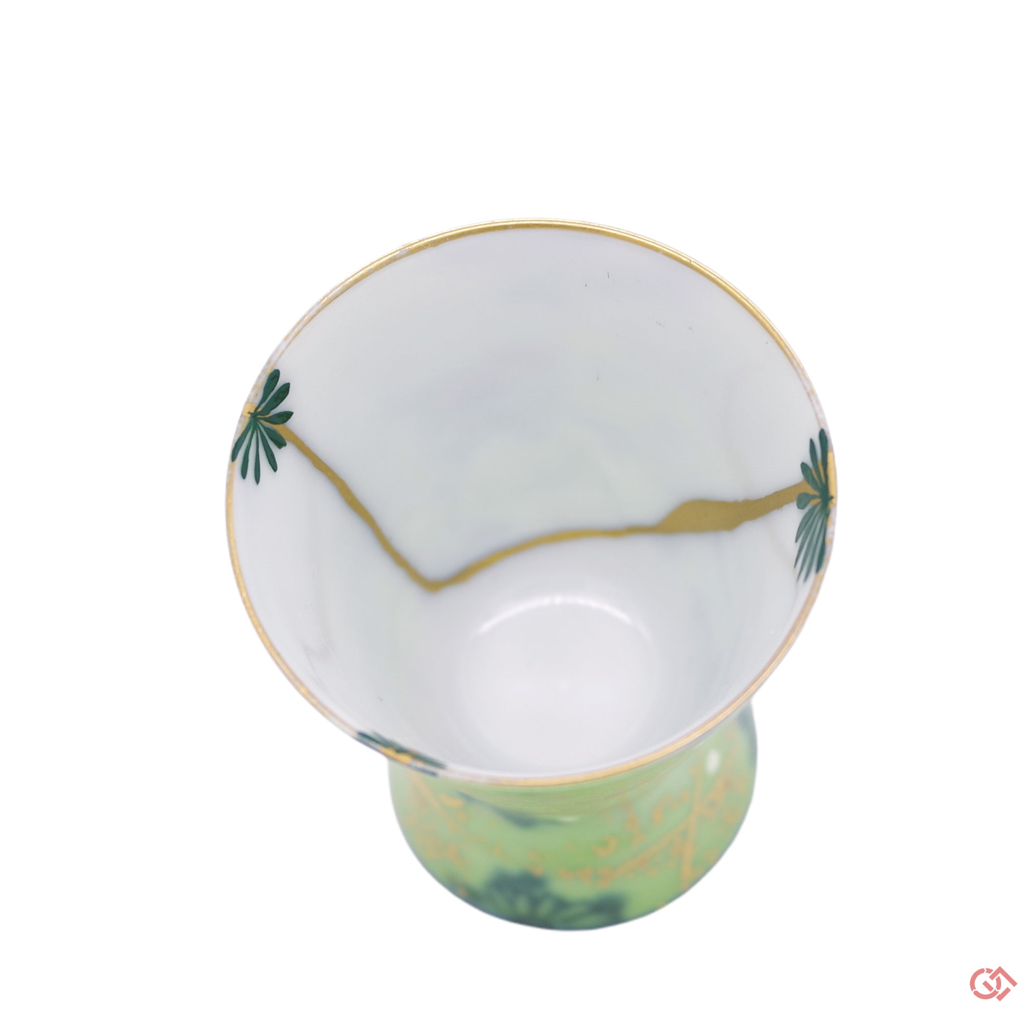 Unique Kintsugi Sake Cup Sagano