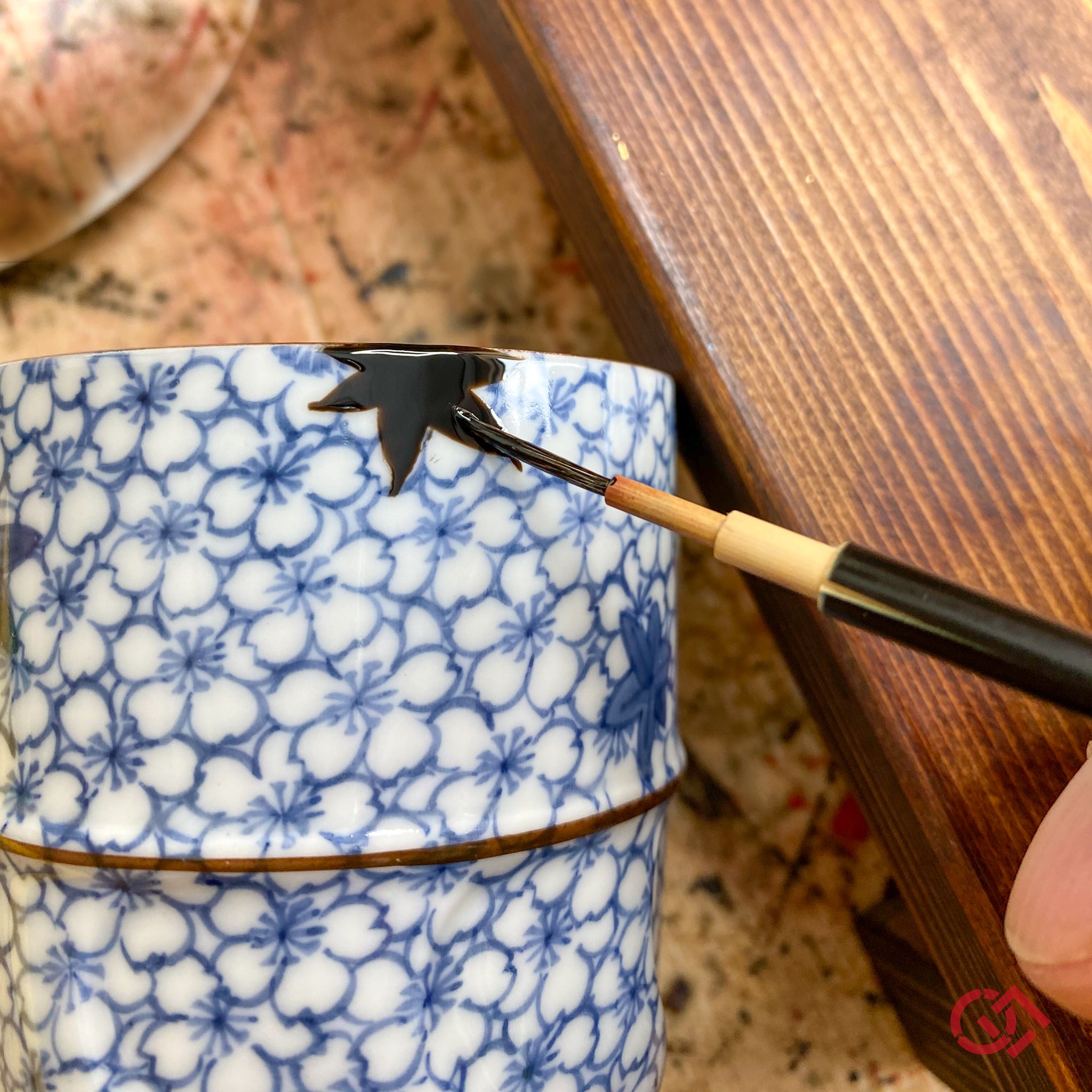 Traditional Kintsugi Repair with urushi