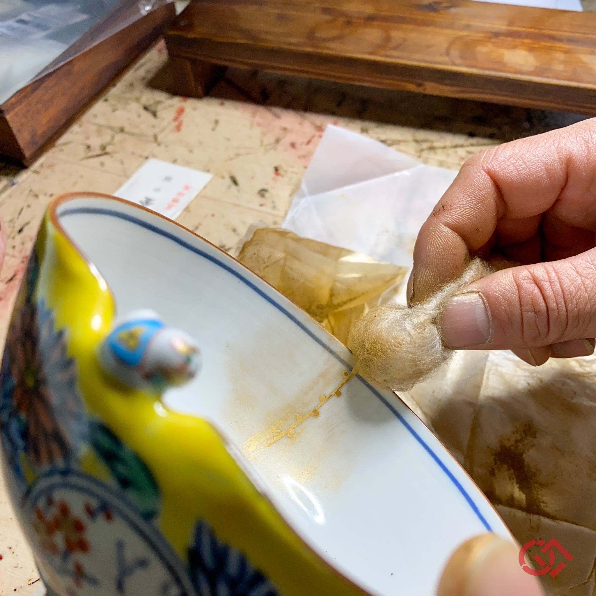 Kintsugi tea bowl