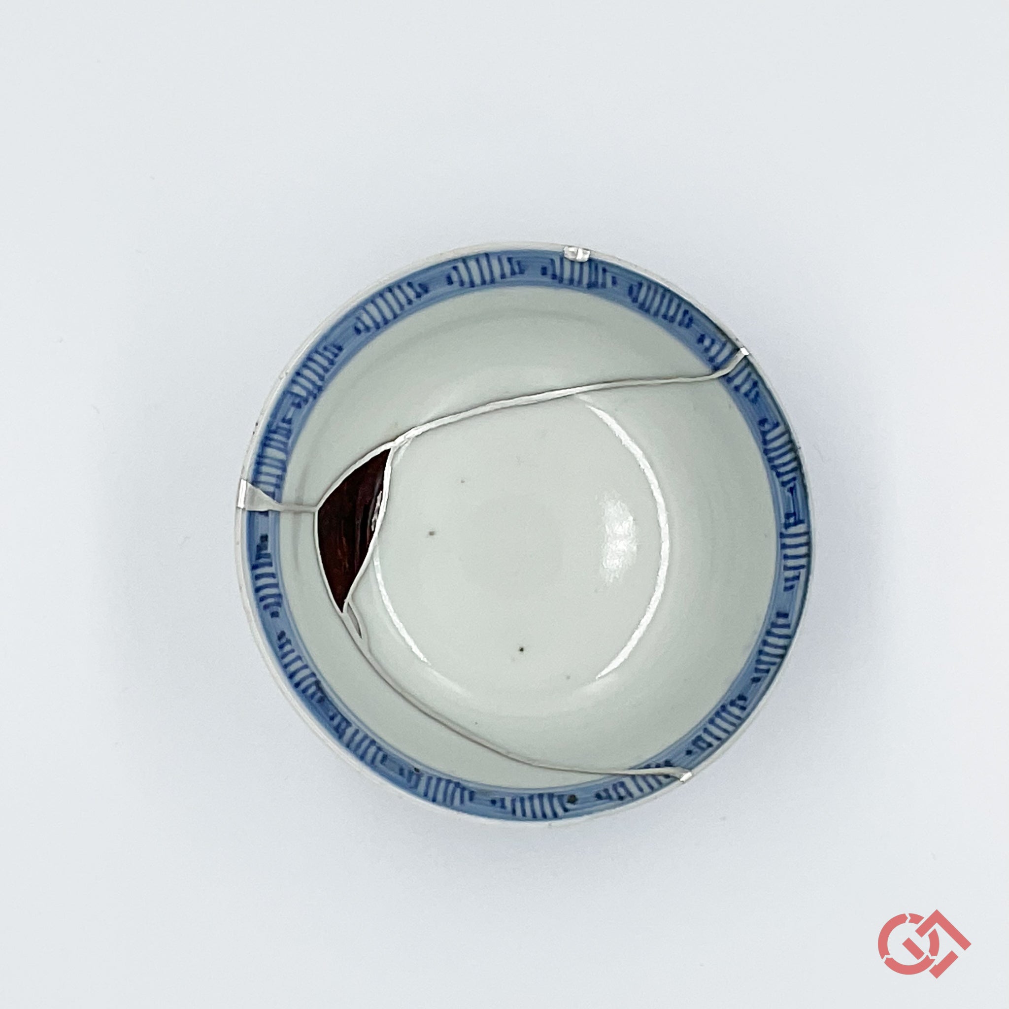 kintsugi sake cup silver