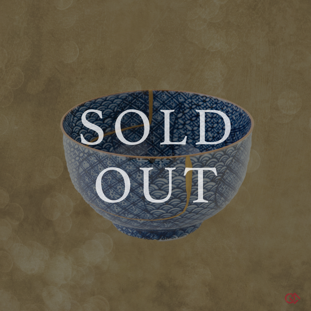 Authentic Kintsugi Sake Cup Syonzui Mon pattern