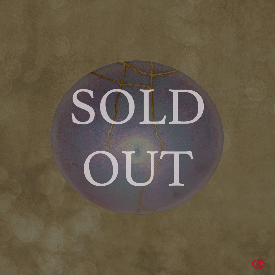 Authentic Kintsugi Fruits bowl, Tenmouku rainbow Kyoto ware