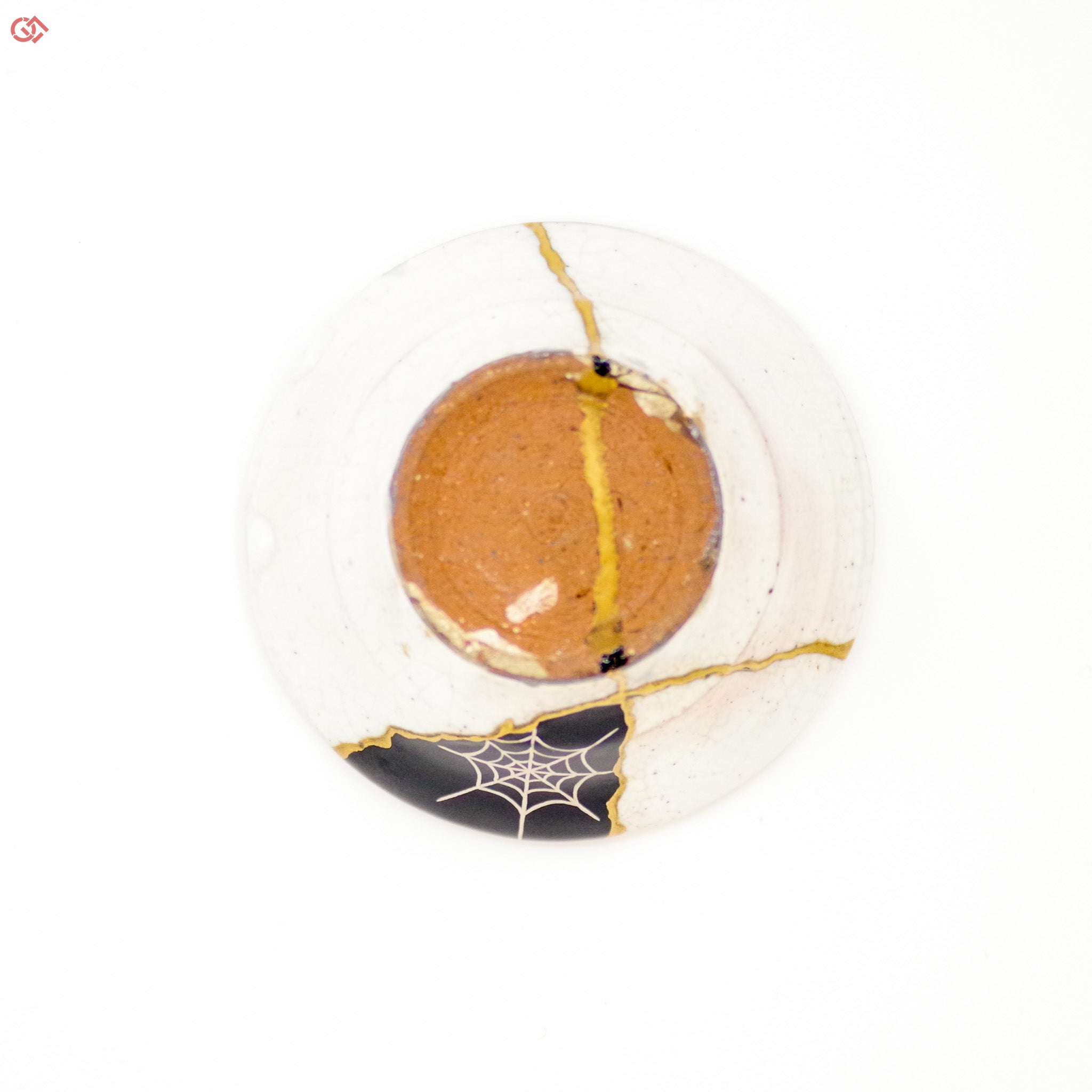 Image of the bottom of Authentic Kintsugi pottery